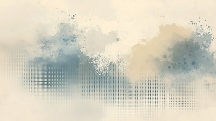 Poster - Abstract watercolor and graphic design background with muted tones