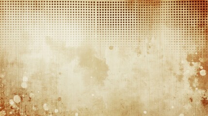 Poster - Aged paper texture with grid and stains