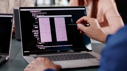 Fototapete - Diverse Team Of Programmers Coding Together
