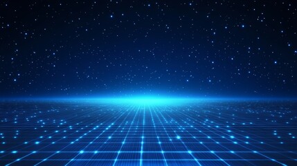 Poster - Abstract digital background.Global network and connectivity. Abstract futuristic blue glowing podium. Technology and science. Futuristic technology. High tech. Copy space