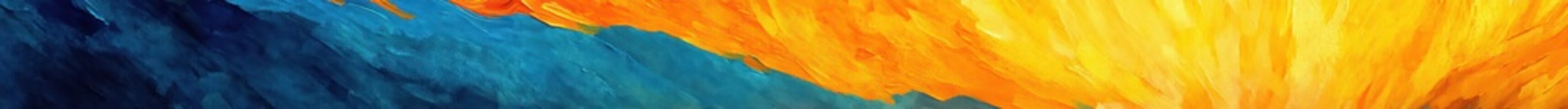 Poster - Abstract colorful background blending blue, orange, and yellow vertically. Used for website, wallpaper, and design projects