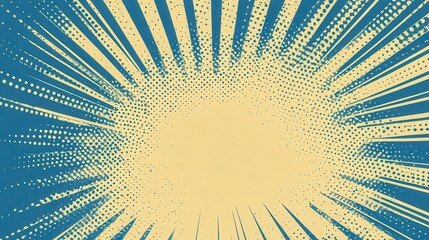 Poster - Dynamic radial burst graphic design
