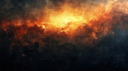 Wall Mural - fiery cosmic clouds (1)