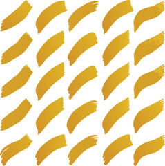 Poster - Seamless yellow pattern design with floral texture and wavy feather illustration for a vibrant textile or wallpaper decor