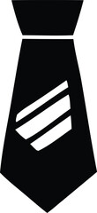 Aufkleber - Black silhouette vector icon illustration of a black and white paper clip, a business symbol for attachment on the web