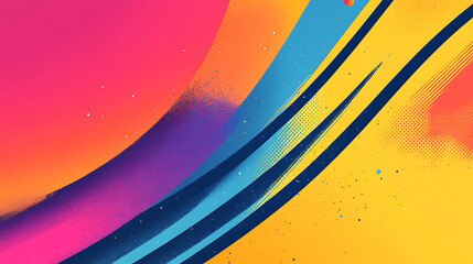 Poster - Abstract background with gradient color overlay and dynamic brush strokes for modern graphic design