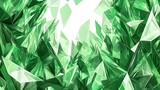 Abstract Green Crystal Gemstone Background Texture