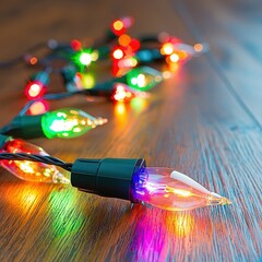 Poster - Charming string of lights adorning a table creating a magical and inviting atmosphere for events