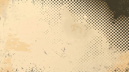 Poster - Vintage, distressed background with halftone effect