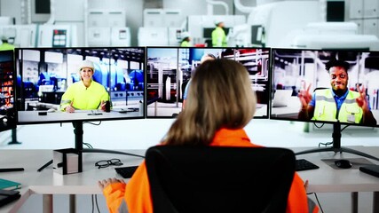 Poster - Woman Video Conference Learning Webinar
