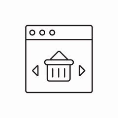 Poster - Shopping cart online checkout icon vector sign
