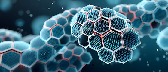 futuristic hexagonal digital texture