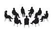 © Mayang Studio - Group Therapy Session Silhouettes of People in a Circle