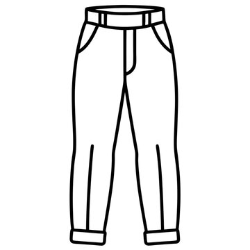 Minimal Jodhpurs Vector on White