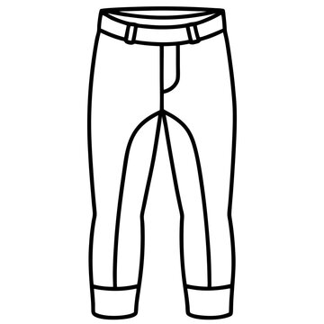 Minimal Jodhpurs Vector on White