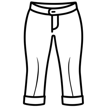 Minimal Jodhpurs Vector on White