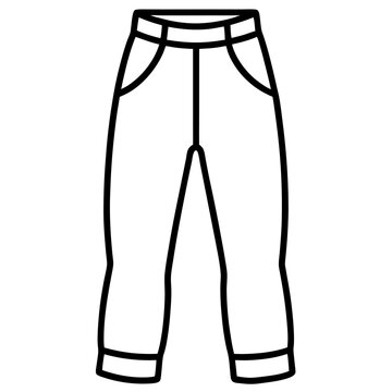 Minimal Jodhpurs Vector on White