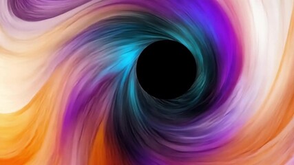 Poster - vortex of colors: an abstract illustration of a swirling vortex, rendered with vibrant hues that dra