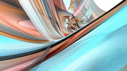 Poster - Abstract Fluid Motion: A captivating abstract composition of fluid forms in a kaleidoscope of vibrant colors, designed to evoke a sense of dynamic energy and artistic expression.