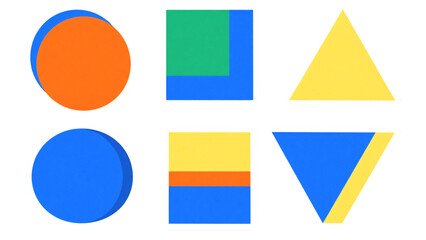 Poster - Colorful Geometric Shapes Abstract Design Elements for Creative Projects
