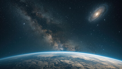 Wall Mural - cosmic view galaxy space scene