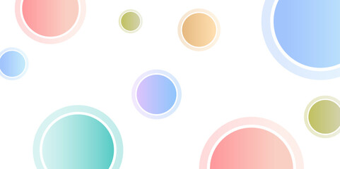Aufkleber - Abstract white background with gradient circle ring. Spiral sound wave rhythm line dynamic shape. abstract background, Vector illustration design for presentation, banner, cover, poster, texture Etc.