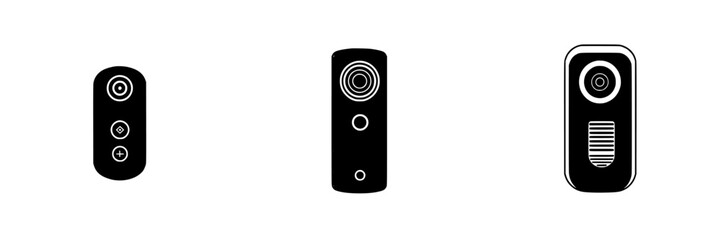 Poster - smart remote controls for modern devices featuring minimalistic design and intuitive buttons