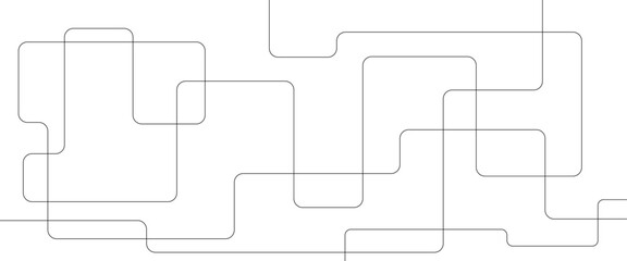 Leinwandbilder -  vector electrical line connection engineering technology concept background.
