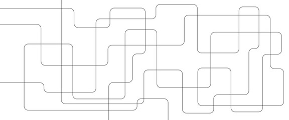 Leinwandbilder -  vector electrical line connection engineering technology concept background.