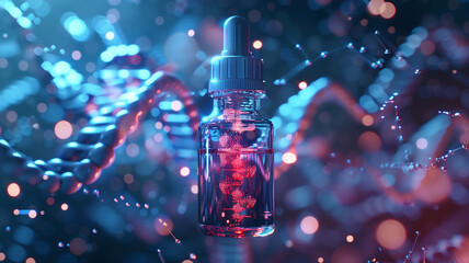 Aufkleber - This virtual representation of a dropper bottle symbolizes advancements in longevity research.