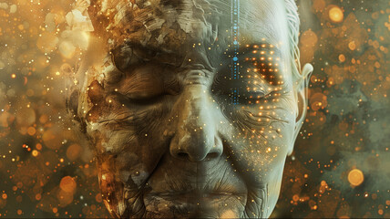 Aufkleber - This Art showcases the potential of geroprotectors and senolytics to extend lifespan.