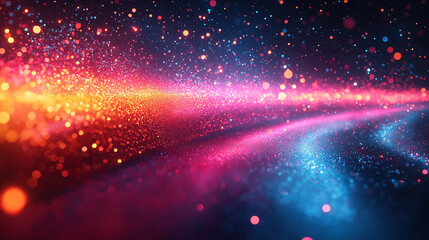 Poster - Colorful abstract light patterns creating a vibrant atmosphere