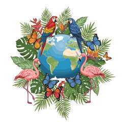 Naklejka na meble Protecting Wildlife, Preserving Earth: A Call for Action on Biological Diversity