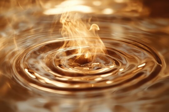 Background shows twist blur, ripple vapor shimmer