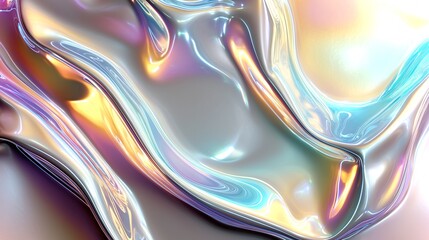 Poster - textured abstract background showcasing iridescent colors and smooth curves for creative design