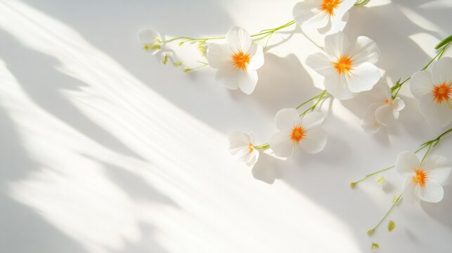 Presentation-ready white background with delicate orange stripe accents and ample space for text or data