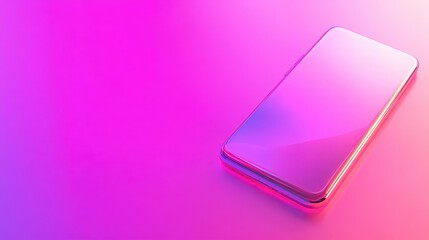 Leinwandbilder - A vibrant, modern phone design displayed against a gradient backdrop.