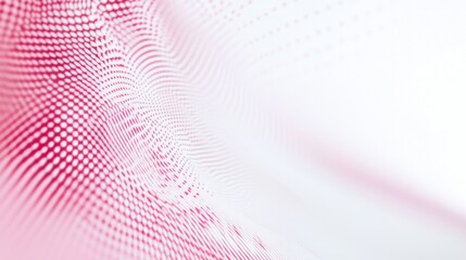 Poster - Bright white background with light pink diagonal dots in the corners, clean and cute presentation backdrop