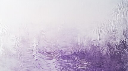 Poster - Simple white canvas with soft purple ripple patterns, adding a quiet, enigmatic tone to a clean background