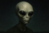 Mysterious extraterrestrial being portrait.