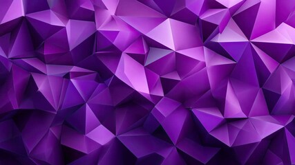 Poster - Abstract Purple Geometric Background with Triangular Shapes and