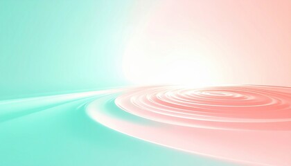 Poster - Dynamic light ripple effect abstract digital art graphic design vibrant color scheme artistic perspective conceptual visuals for modern aesthetics