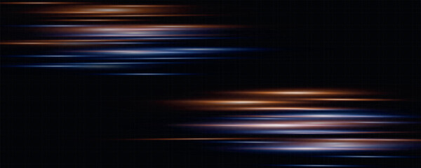 Poster - Glowing speed effect. Abstract rays of movement and speed.