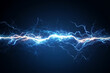 © josepperianes - Blue background and the power of electric lightning