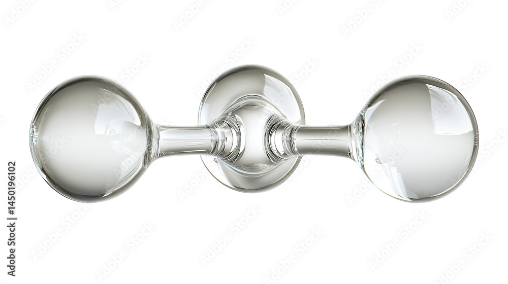 Realistic water molecule, isolated on transparent background. PNG Stock ...