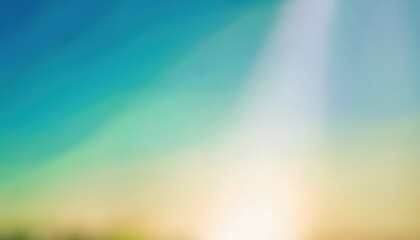 Poster -  sunlit gradient background with blue to yellow tones ideal for web design, branding, print layouts, and digital projects soft film texture