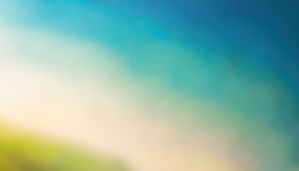 Poster -  sunlit gradient background with blue to yellow tones ideal for web design, branding, print layouts, and digital projects soft film texture