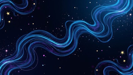 Aufkleber - Abstract artistic background with a flowing design that evokes a sense of mystery and wonder.