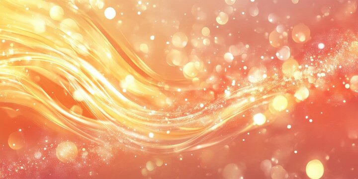Soft pull of splashes, glowing shimmer background