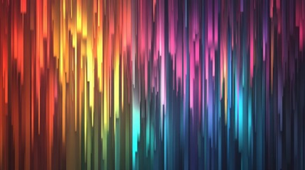 Poster - Minimalistic elegant color gradation wallpaper with bright rainbow tones, creating a serene and stylish digital backdrop